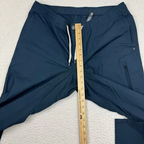 VUORI Ripstop Drawstring Pants Mens XXL Blue V412 Workout Active Lightweight Jog - Picture 8 of 9